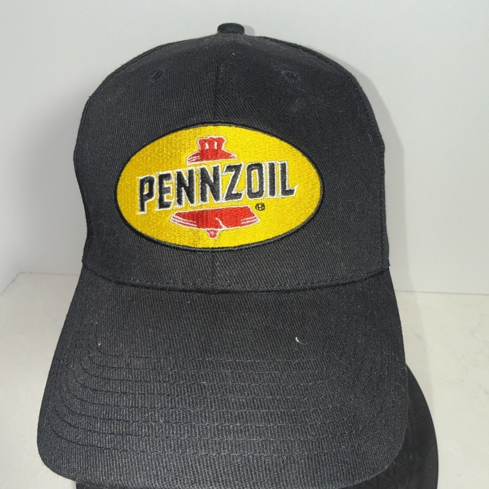 PENNZOIL Black Cap‎ / Hat Adjustable Strap Adult Authentic Pennzoil Product